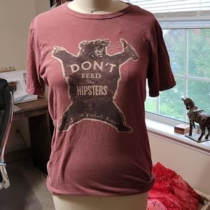 Lucky brand hipsters graphic tee